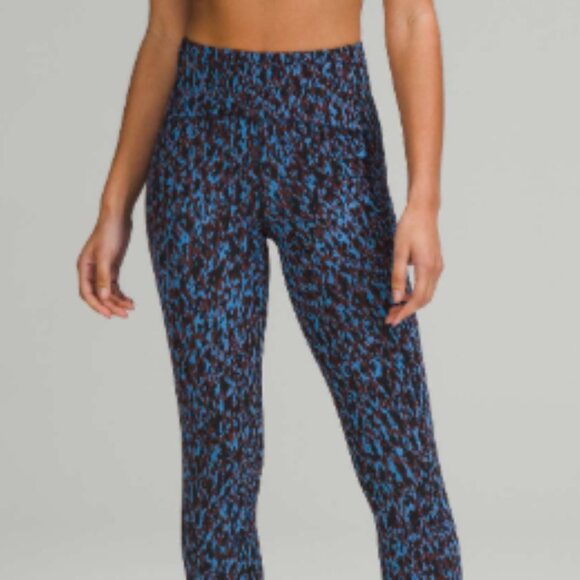 Lululemon Swift Speed High-Rise Tight Leopard Camo Blue Nile size 2 hemmed - Picture 8 of 8